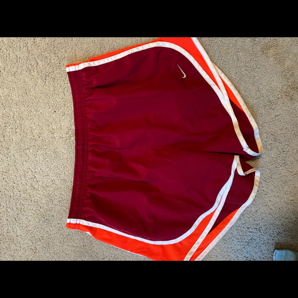 Nike Red and Orange Shorts